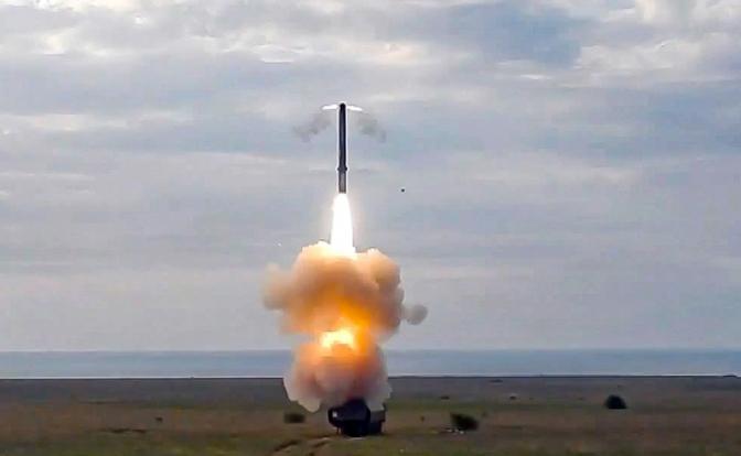 На фото: боевая работа берегового ракетного комплекса "Бастион" Черноморского флота в зоне специальной военной операции.