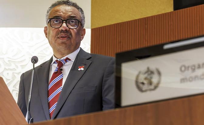 На фото: генеральный директор Всемирной организации здравоохранения (ВОЗ) Тедрос Аданом Гебреисус