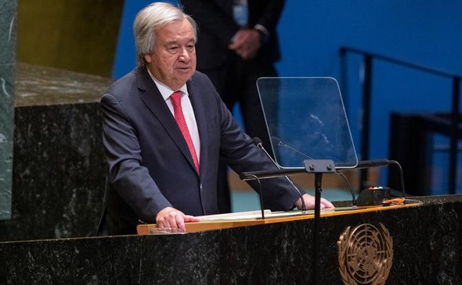 На фото: генеральный секретарь ООН Антониу Гутерриш