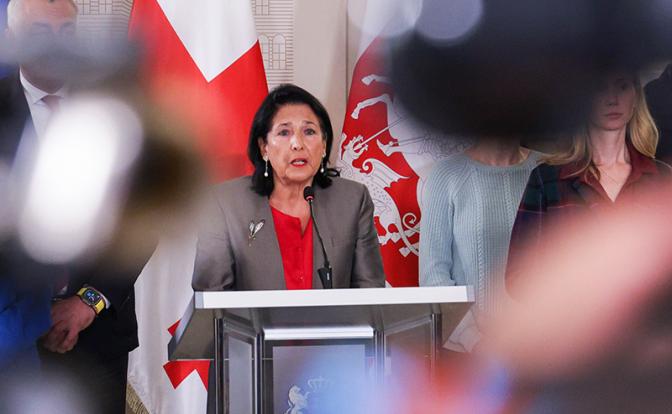 На фото: президент Грузии Саломе Зурабишвили