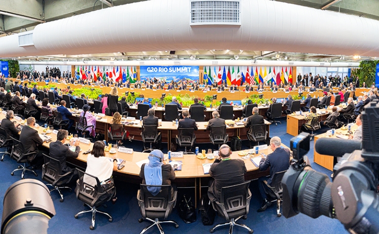 На фото: участники саммита G20 2024 года.