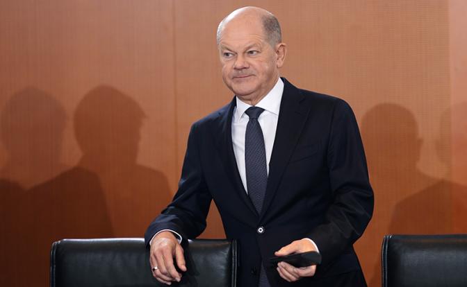 На фото: немецкий канцлер Олаф Шольц