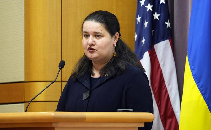 На фото: посол Украины в США Оксана Маркарова