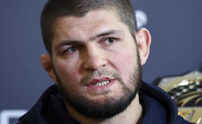 На фото: бывший чемпион UFC из Дагестана Хабиб Нурмагомедов