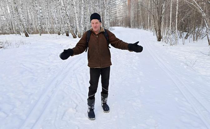 На фото: тренер лыжной спортшколы № 5 Александр Биушкин