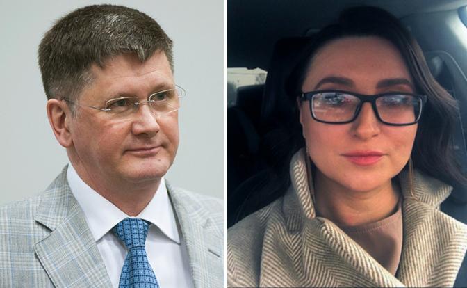 На фото: глава Березовского городского округа Евгений Писцов и чиновница Березовской администрации Юлия Маслакова.