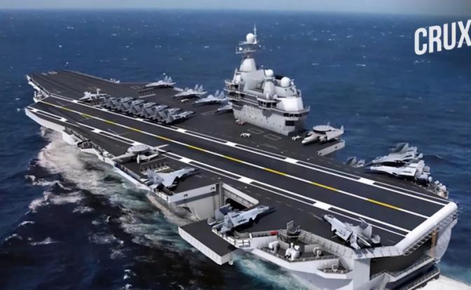 На фото: проект авианосца, известного как Type 004.