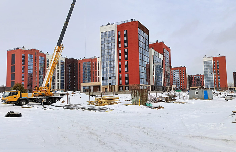 На фото: новый жилой комплекс &laquo;Притяжение&raquo;, посёлок Западный 