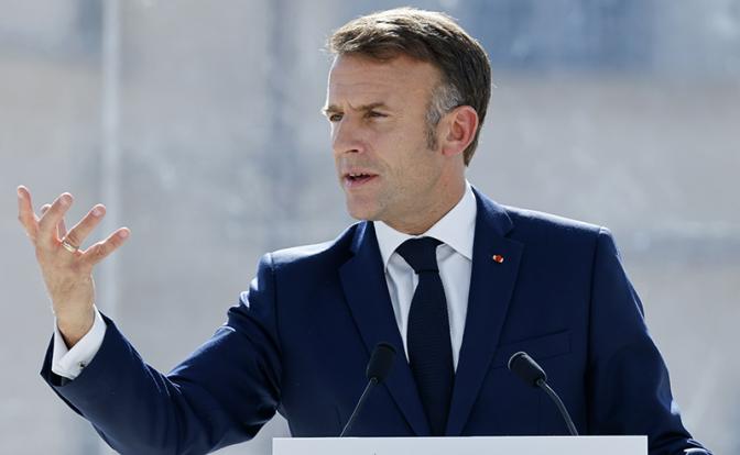 На фото: президент Франции Эмманюэль Макрон