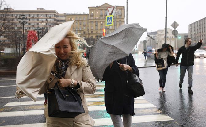 Жёлтый уровень погодной опасности объявлен в Москве и Подмосковье