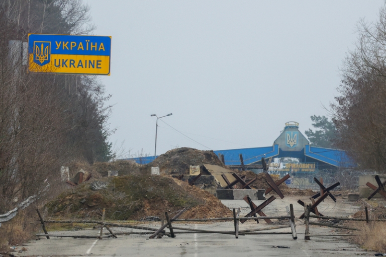 На фото: граница Беларуси и Украины в районе пункта пропуска Новая Гута в Гомельской области, 2025 год.