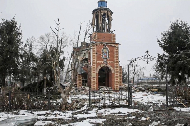 На фото: храм святого Михаила Архангела в селе Погребки, Курская область.