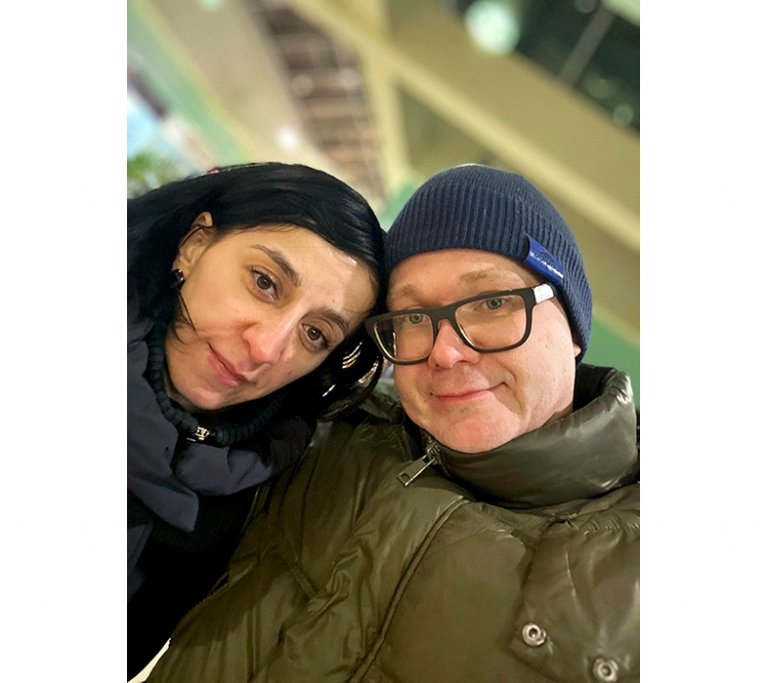 На фото: Заира Чогадзе с мужем Дмитрием.