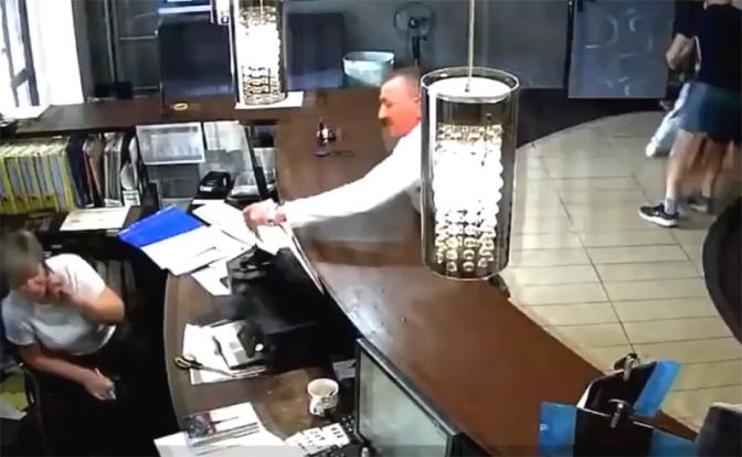 На фото: во время нападения на детский лагерь.