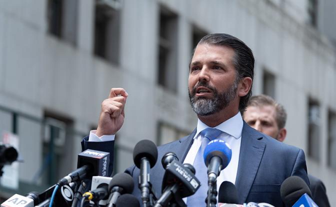 На фото: сын президента США Дональд Трамп младший