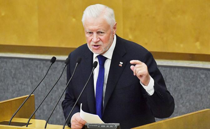 На фото: председатель партии «Справедливая Россия — За правду» Сергей Миронов