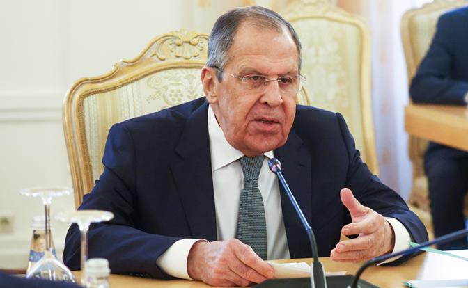 На фото:  министр иностранных дел РФ Сергей Лавров.