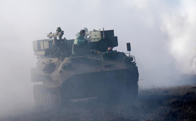 На фото: автоматизированная станция помех из состава комплекса радиоэлектронной борьбы (РЭБ) "Борисоглебск-2".