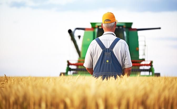 Арифметика фермера: 15 тысяч – зарплата бухгалтеру, себе 80 тысяч. Комбайн заложен в банке, а хлеб еще собрать надо