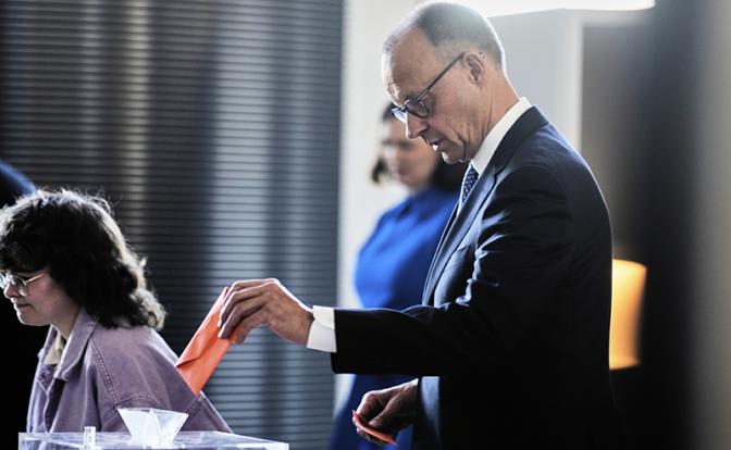 На фото: лидер Христианско-демократического союза Германии Фридрих Мерц