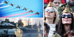 "Герань" и "Мальва" на Красной площади, прием в Грановитой палате Кремля: Парад Победы 9 мая в Москве