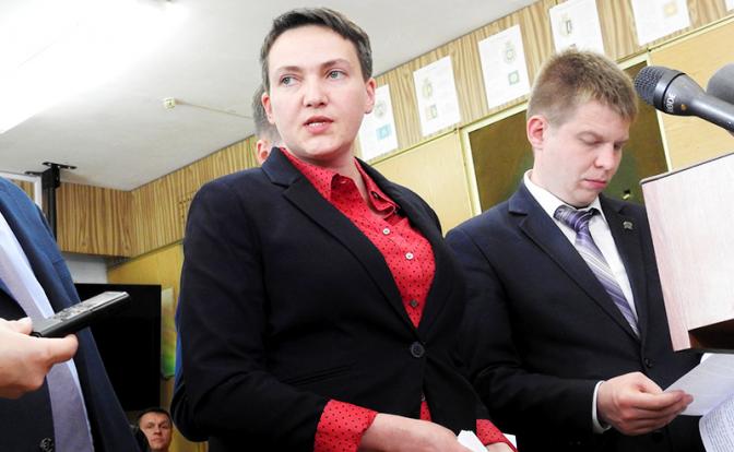 На фото: бывший депутат Верховной Рады Надежда Савченко.