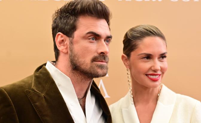 На фото: актриса Агата Муцениеце и музыкант Петр Дранга