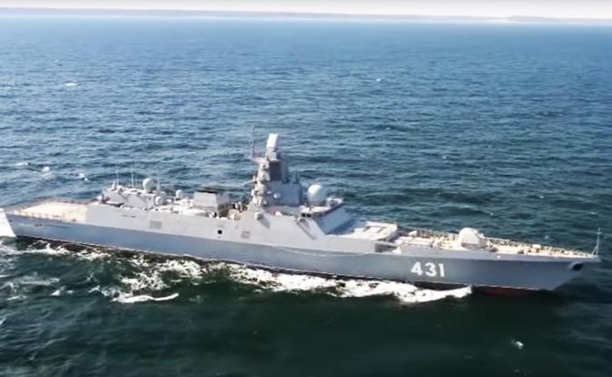 На фото: фрегат проекта 22350 "Адмирал Касатонов"