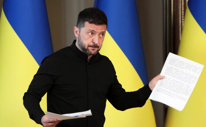 На фото: президент Украины Владимир Зеленский