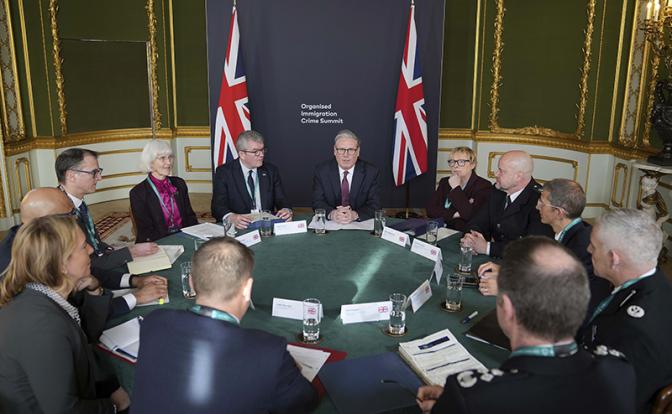 На фото: саммит по пограничной безопасности в Лондоне