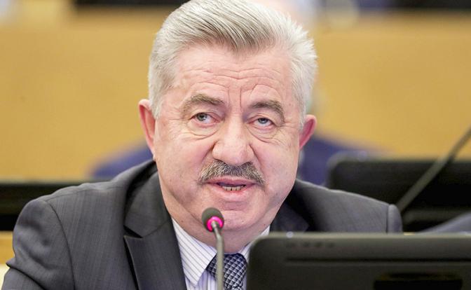 На фото: первый заместитель председателя комитета Госдумы по делам СНГ, евразийской интеграции и связям с соотечественниками Виктор Водолацкий