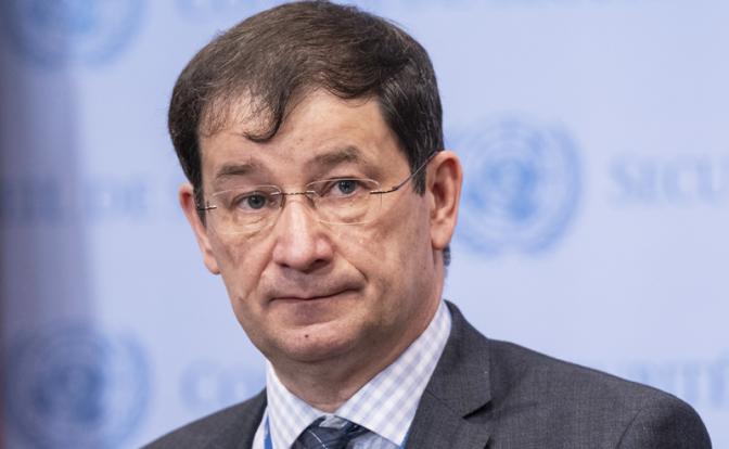 На фото: первый заместитель постпреда РФ при организации Дмитрий Полянский.