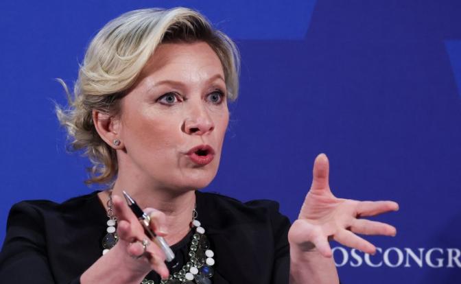 На фото: официальный представитель российского внешнеполитического ведомства Мария Захарова.