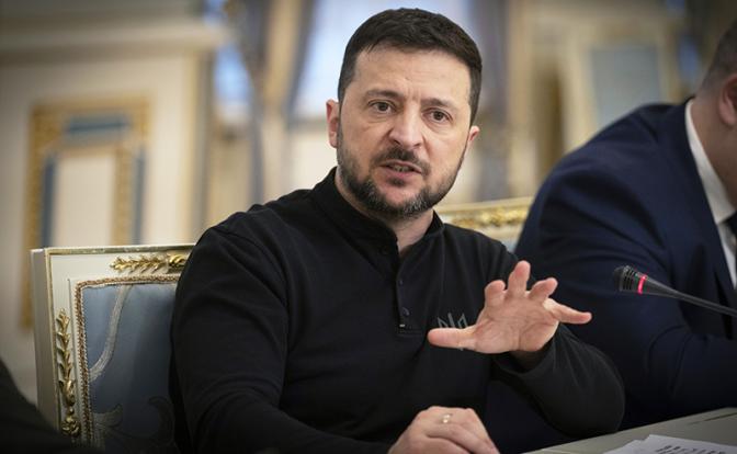 На фото: президент Украины Владимир Зеленский