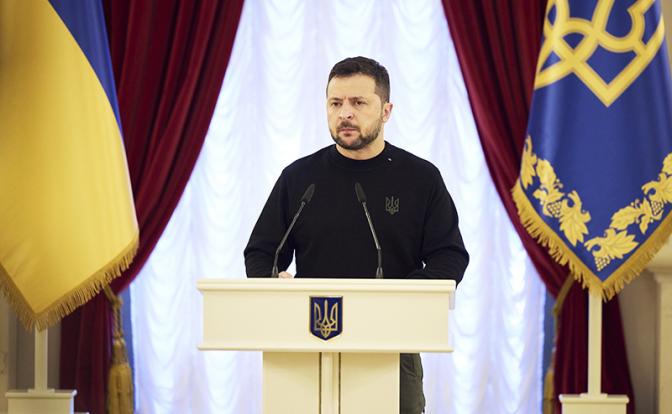 На фото: президент Украины Владимир Зеленский