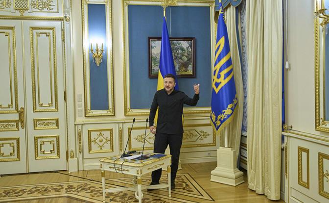 На фото: президент Украины Владимир Зеленский