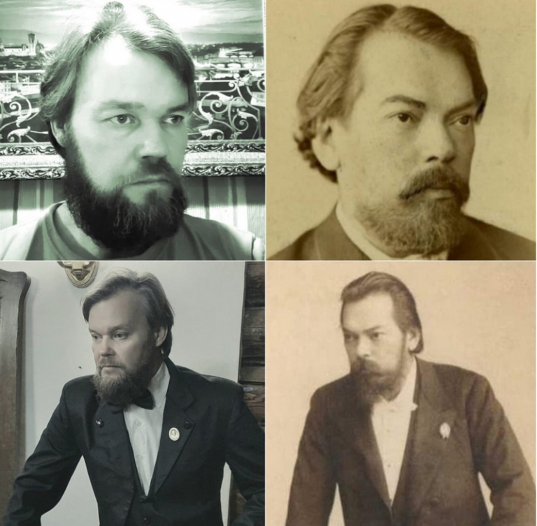 На фото: Михаил Зверев - сходство с Федором Плевако.