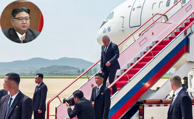 На фото: визит секретаря Совета безопасности РФ Шойгу в Пхеньян