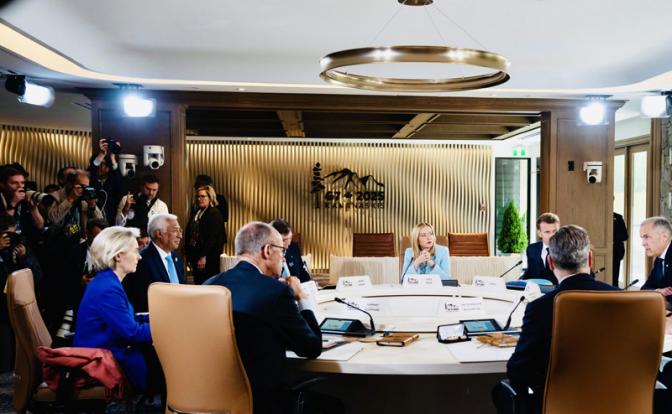 На фото: саммит «Большой семерки» в Канаде