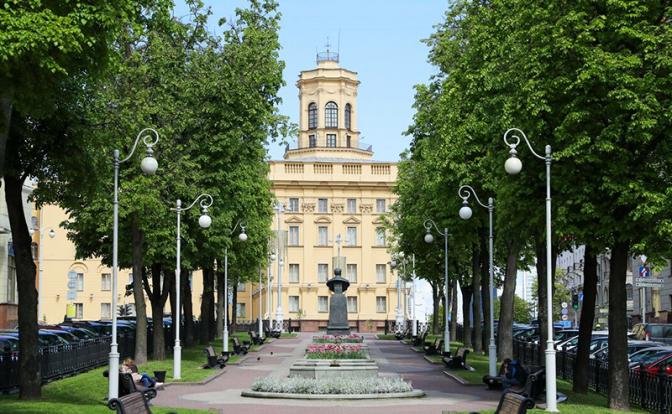 На фото: здание КГБ Белоруссии