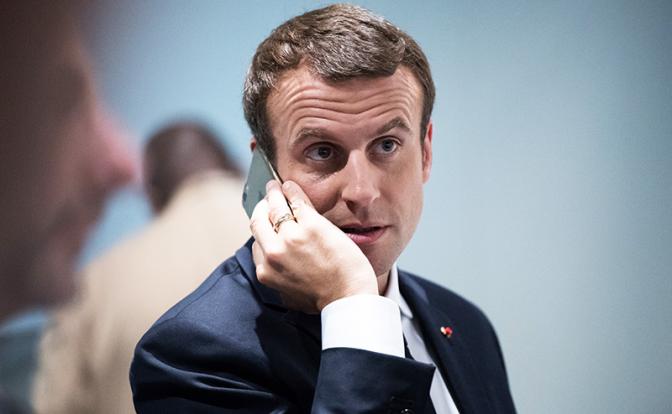 На фото: президент Франции Эммануэль Макрон