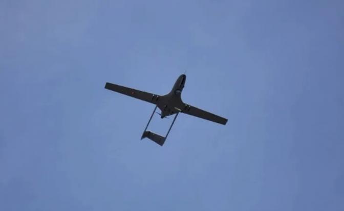 На фото: украинский дрон-камикадзе типа «Лютый»