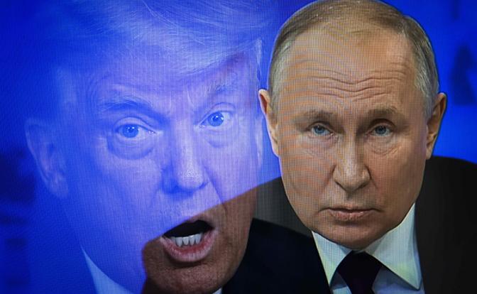 На комбинированном фото: президент США Дональд Трамп и президент России Владимир Путин