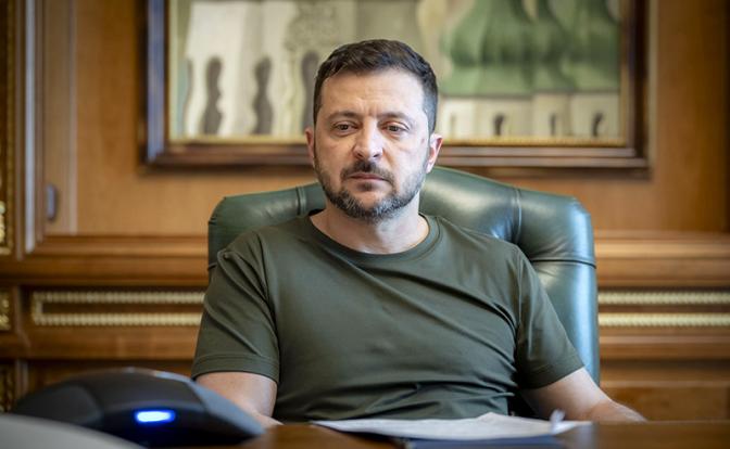 На фото: президент Украины Владимио Зеленский