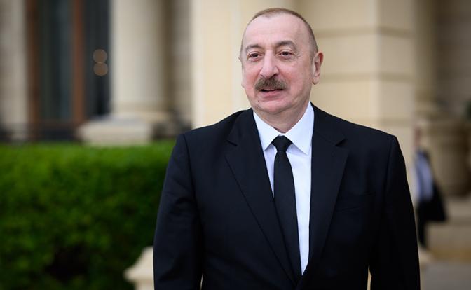 На фото: президент Азербайджана Ильхам Алиев