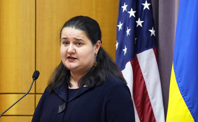 На фото: посол Украины в США Оксана Маркарова