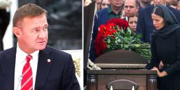 Министры, молодая помощница и экс-супруга с детьми: Кто пришел проститься с экс-министром транспорта РФ Старовойтом