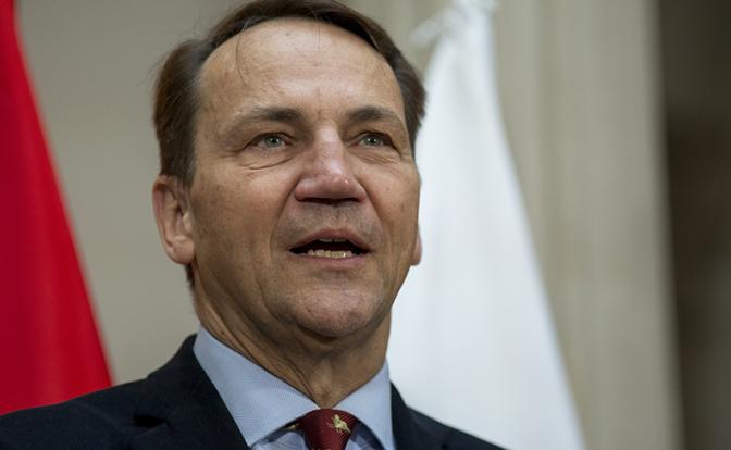 На фото: глава МИД Польши Радослав Сикорский