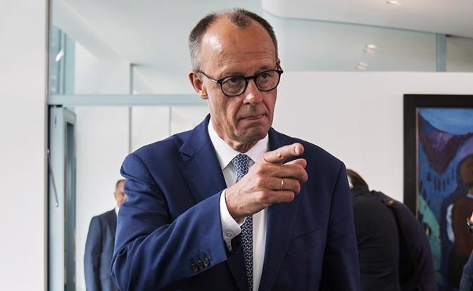 На фото: немецкий канцлер Фридрих Мерц