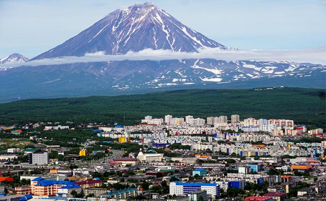 На фото: вид на город Петропавловск-Камчатский. Архивное фото